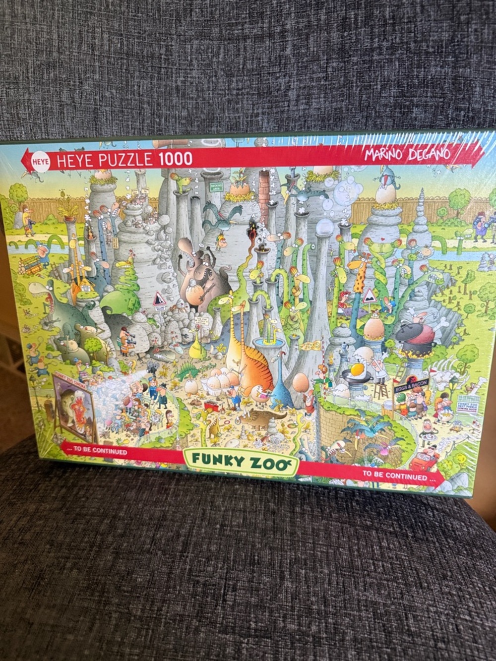 NEW Heye Funky Zoo * Jurassic Habitat * 1000 piece Jigsaw Puzzle